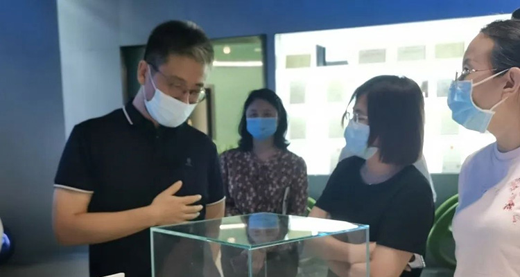 黃埔區(qū)政府副區(qū)長徐丹帶隊(duì)走訪調(diào)研金年会jinnian光電